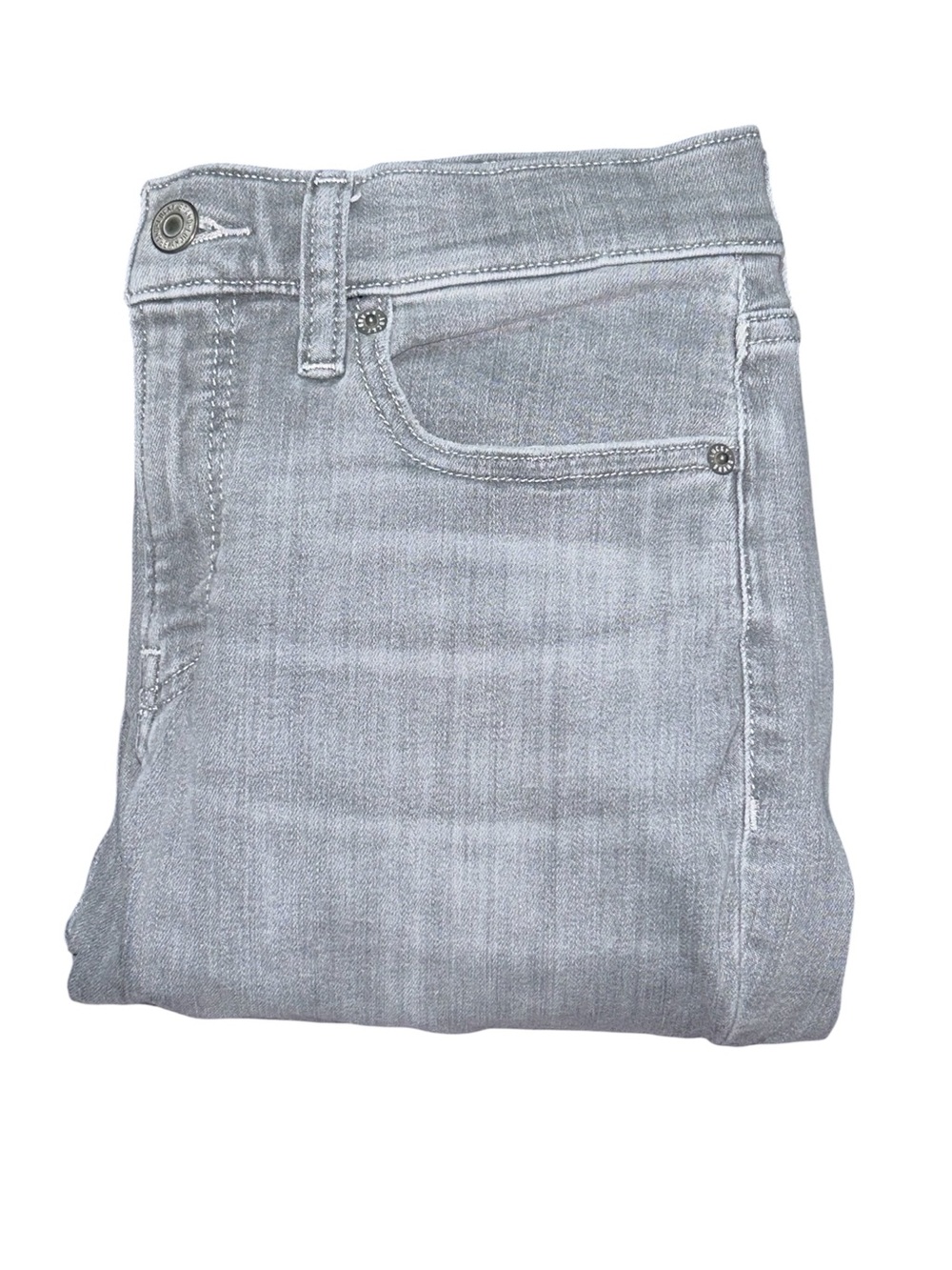 Lucky Brand Light Gray Denim Jeans with Red Logo